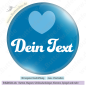 Preview: Hellblaues Herz auf blau