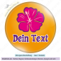 Preview: Hibiskus Blume pink auf orange