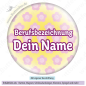 Preview: Rosa Blumen auf gelb