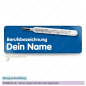 Preview: Fieberthermometer auf blau (70x25mm)