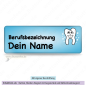 Preview: Lachender Zahn blau (70x25mm)