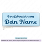 Preview: Namensschild babyblau
