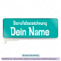Preview: Namensschild türkis