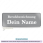 Preview: Namensschild grau