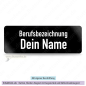 Preview: Namensschild schwarz