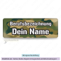 Preview: Namensschild Camouflage grün