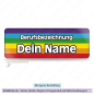 Preview: Namensschild Rainbow Flagge