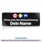 Preview: Namensschild Verkehrsschilder auf schwarz
