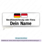 Preview: Namensschild deutsch & polnisch auf weiss
