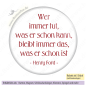 Preview: Wer immer tut, was er schon immer kann...