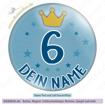 Kleine Krone mit auf blau