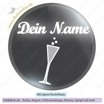 Sektglas auf dunkelgrau
