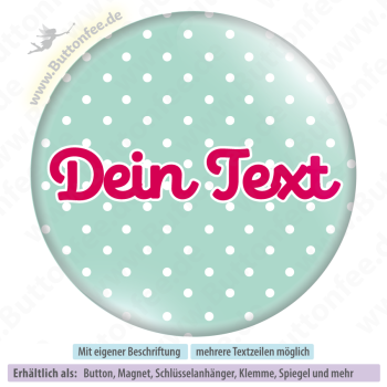 Kleine weisse Punkte auf mintgrün