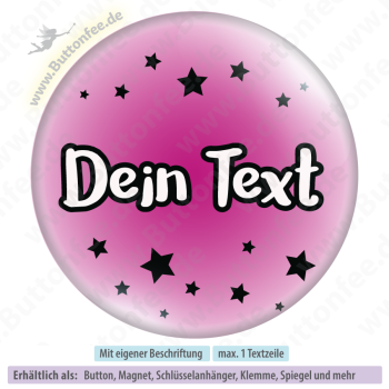 Schwarze Sternchen auf pink