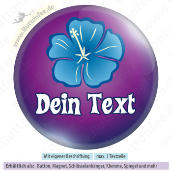 Hibiskus Blume blau auf lila