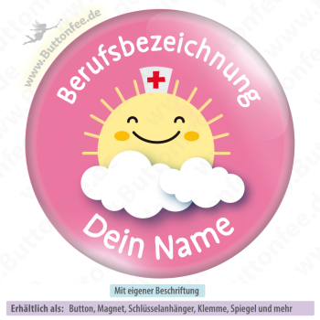 Fröhliche Medi-Sonne rosa