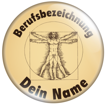 Vitruvianischer Mensch beige