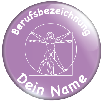 Vitruvianischer Mensch lila