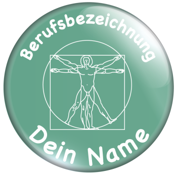 Vitruvianischer Mensch grün