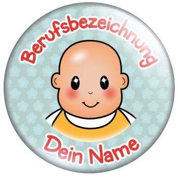 Baby auf blauen Blumen