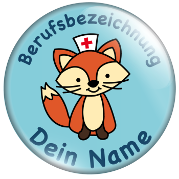 Medi Fuchs auf blau