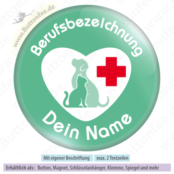 Tierarzt-Emblem mint