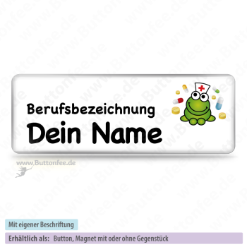 Medi Frosch mit Pillen (25x70mm)