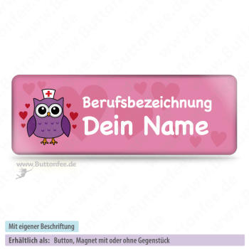 Medi Eule rosa (25x70mm)