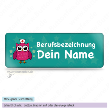 Medi Eule türkis (25x70mm)