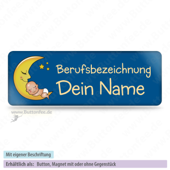 Baby im Mond blau (25x70mm)