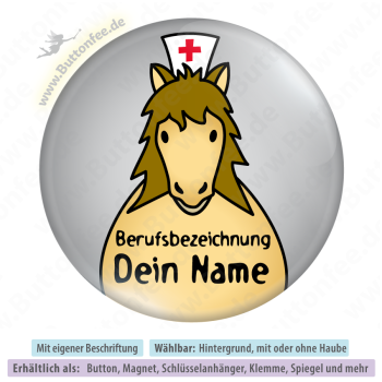 Braunes Pferd mit oder ohne Haube