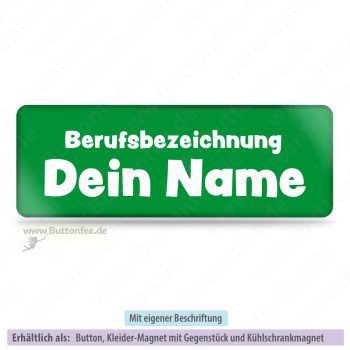 Namensschild mittelgrün