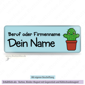 Lustiger Kaktus auf blau