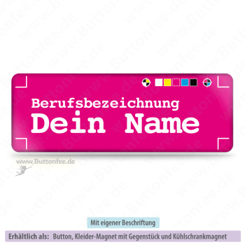 Druckmarken auf pink