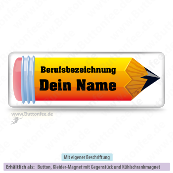 Namensschild Stift mit Name