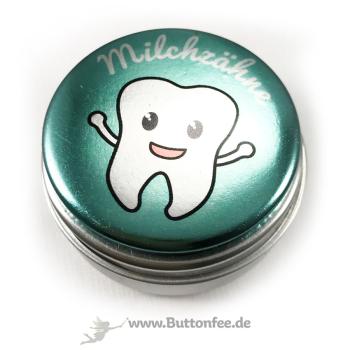Dose für Milchzähne mintgrün