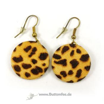 Ohrringe 25mm Leopardenmuster