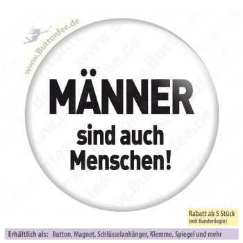 Männer sind auch Menschen
