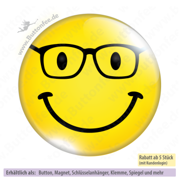 Smilie mit Brille
