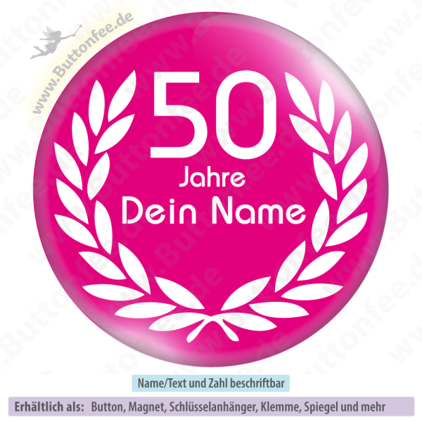 Jubiläumskranz auf pink