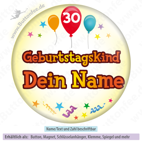 Geburtstag mit Luftballons