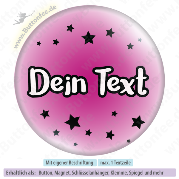 Schwarze Sternchen auf pink