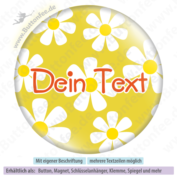 Margariten auf gelb