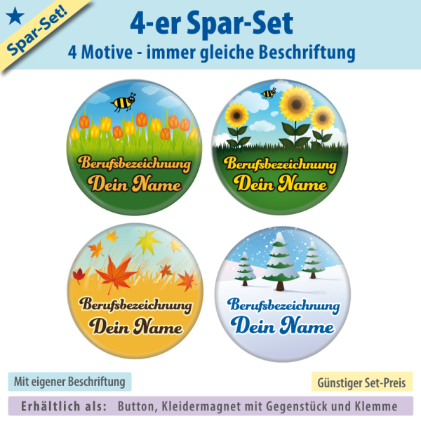 4er Spar-Set Jahreszeiten