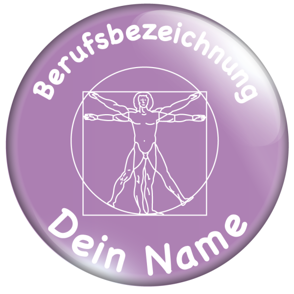 Vitruvianischer Mensch lila