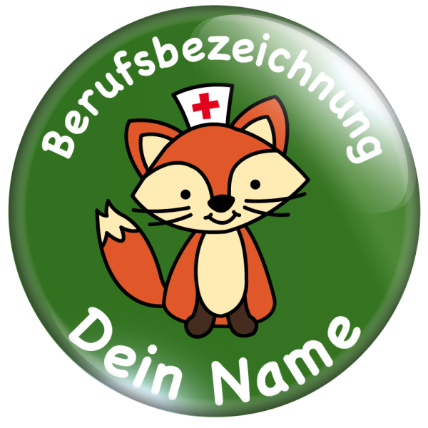 Medi Fuchs auf grün