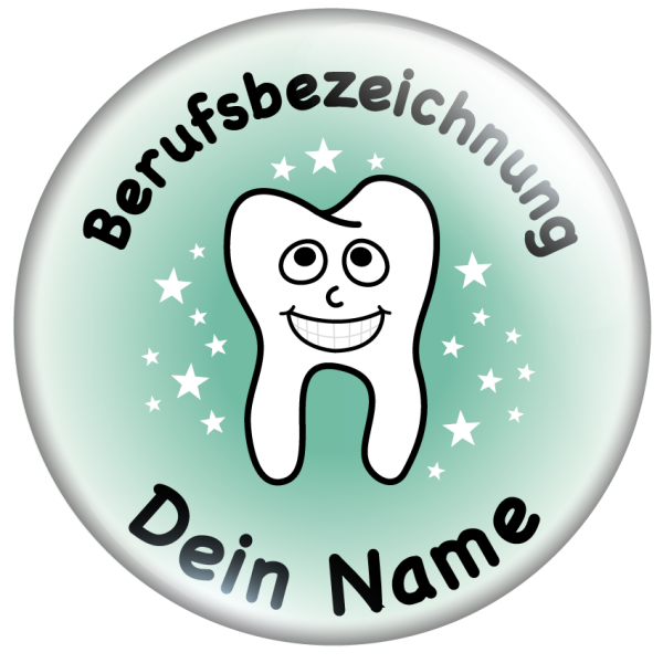 Lachender Zahn grün