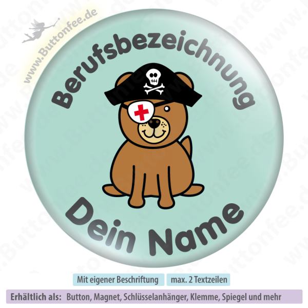 Piratenbär auf mint