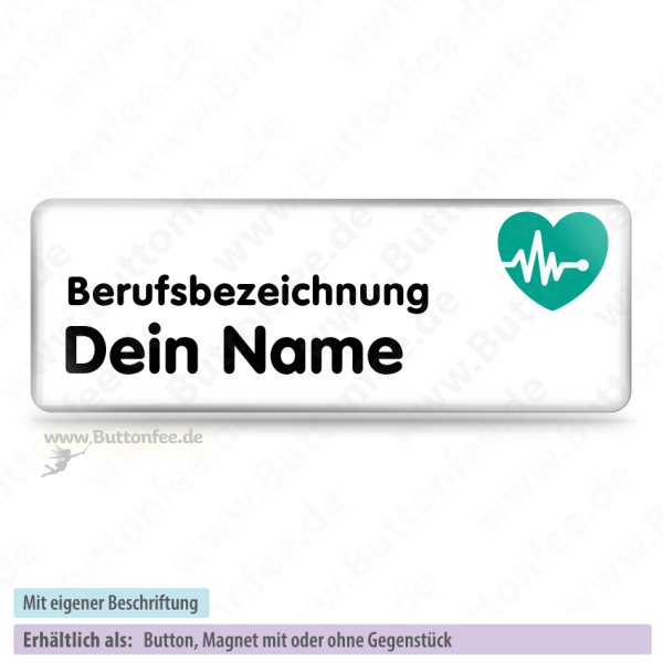 EKG Herz mint (70x25mm)