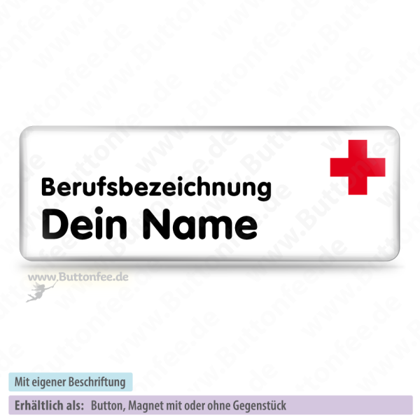 Kreuz rot auf weiss (70x25mm)